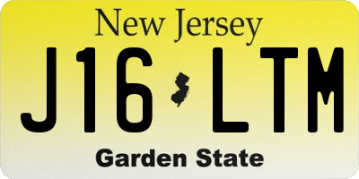 NJ license plate J16LTM