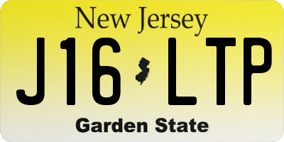 NJ license plate J16LTP