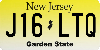 NJ license plate J16LTQ