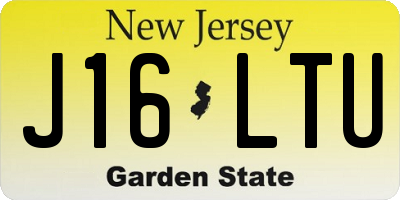 NJ license plate J16LTU