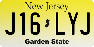 NJ license plate J16LYJ