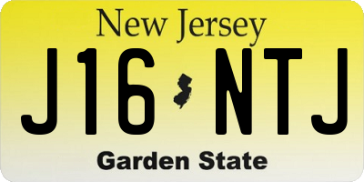 NJ license plate J16NTJ