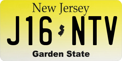 NJ license plate J16NTV