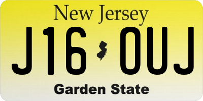 NJ license plate J16OUJ