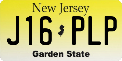 NJ license plate J16PLP