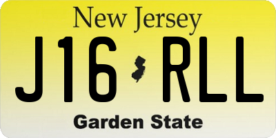 NJ license plate J16RLL