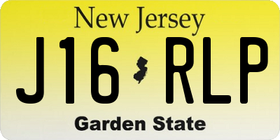 NJ license plate J16RLP