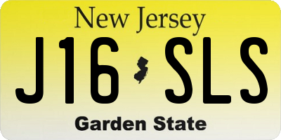 NJ license plate J16SLS