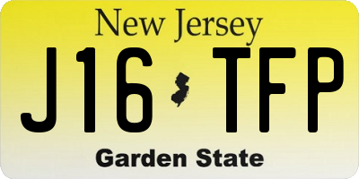 NJ license plate J16TFP