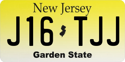 NJ license plate J16TJJ