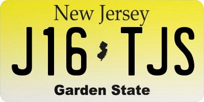 NJ license plate J16TJS