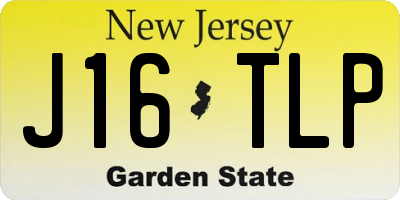NJ license plate J16TLP