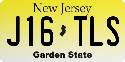 NJ license plate J16TLS