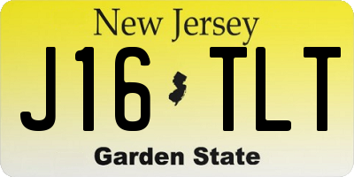 NJ license plate J16TLT