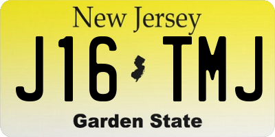 NJ license plate J16TMJ