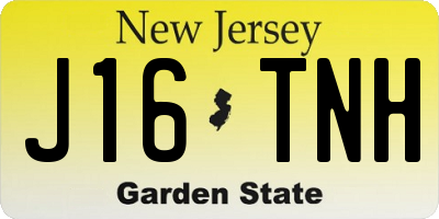 NJ license plate J16TNH