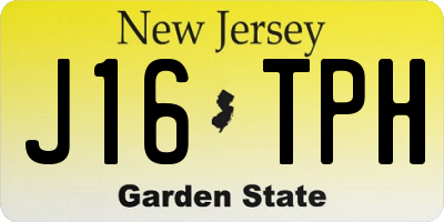 NJ license plate J16TPH