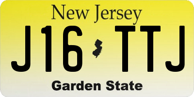 NJ license plate J16TTJ