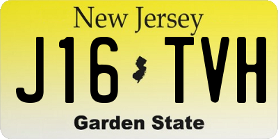 NJ license plate J16TVH