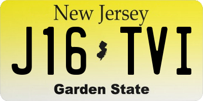 NJ license plate J16TVI