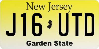 NJ license plate J16UTD