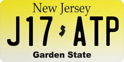 NJ license plate J17ATP