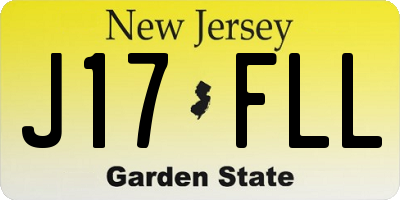 NJ license plate J17FLL