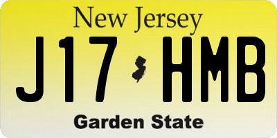 NJ license plate J17HMB