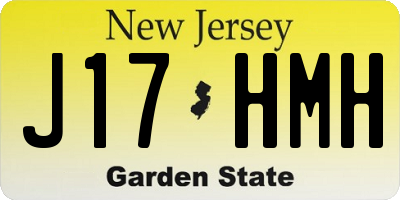 NJ license plate J17HMH