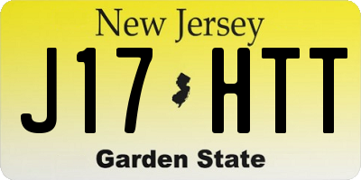 NJ license plate J17HTT