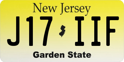 NJ license plate J17IIF