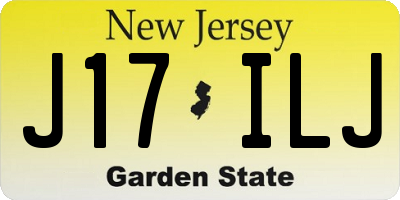NJ license plate J17ILJ
