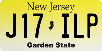 NJ license plate J17ILP