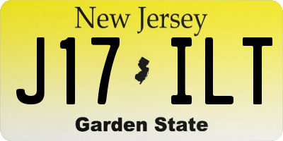 NJ license plate J17ILT