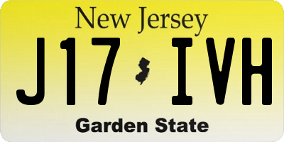 NJ license plate J17IVH