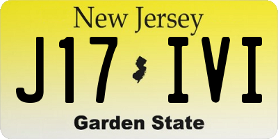 NJ license plate J17IVI