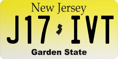 NJ license plate J17IVT
