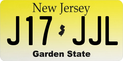 NJ license plate J17JJL