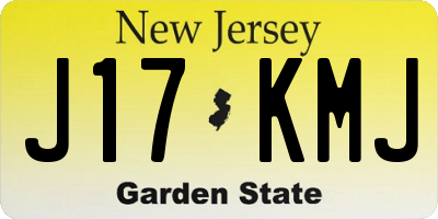 NJ license plate J17KMJ