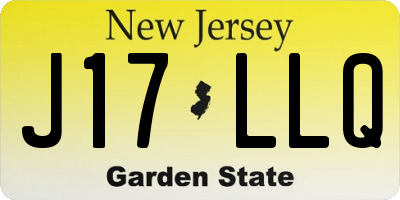 NJ license plate J17LLQ