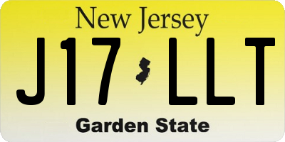 NJ license plate J17LLT