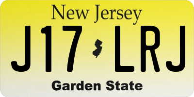 NJ license plate J17LRJ