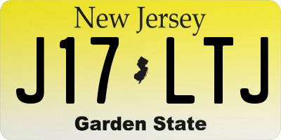 NJ license plate J17LTJ
