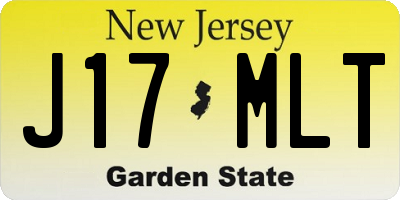 NJ license plate J17MLT