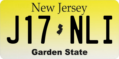NJ license plate J17NLI
