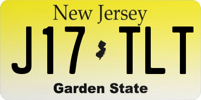 NJ license plate J17TLT