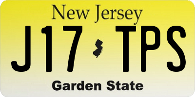 NJ license plate J17TPS