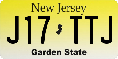 NJ license plate J17TTJ