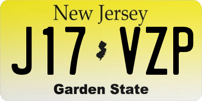 NJ license plate J17VZP