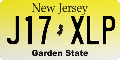 NJ license plate J17XLP